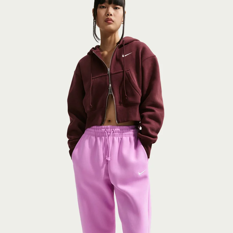 Nike Purple Women's Sportswear Phoenix Fleece Sweatpants for Women | Best Price UAE